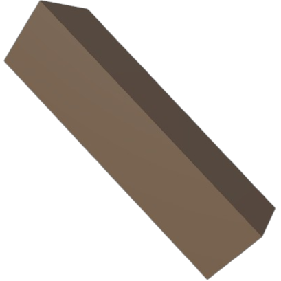 A floating jenga block